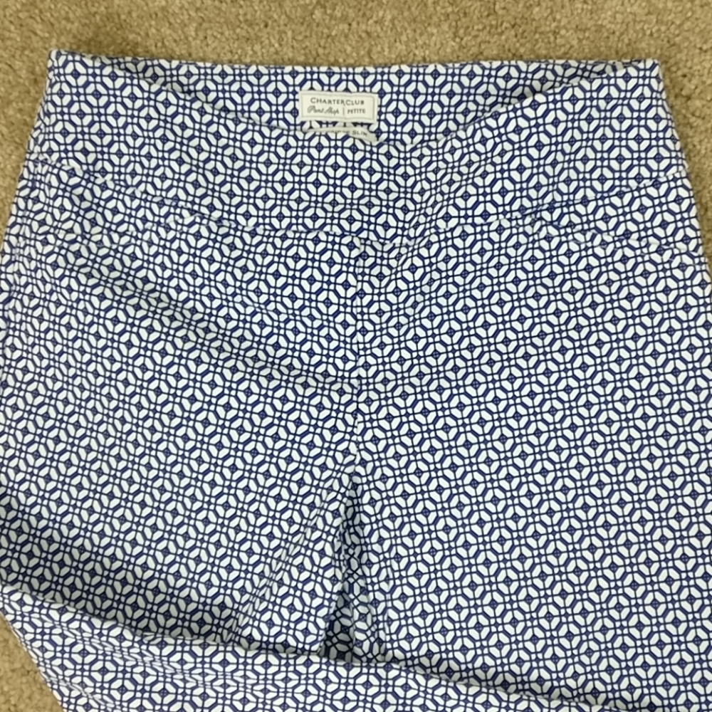 Charter Club Women's Cambridge Slim Pants Size 8p